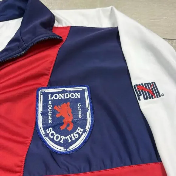 Puma London Scottish Track Jacket Size M “Manager” Team Release VTG Rugby Rare! - Picture 5 of 9